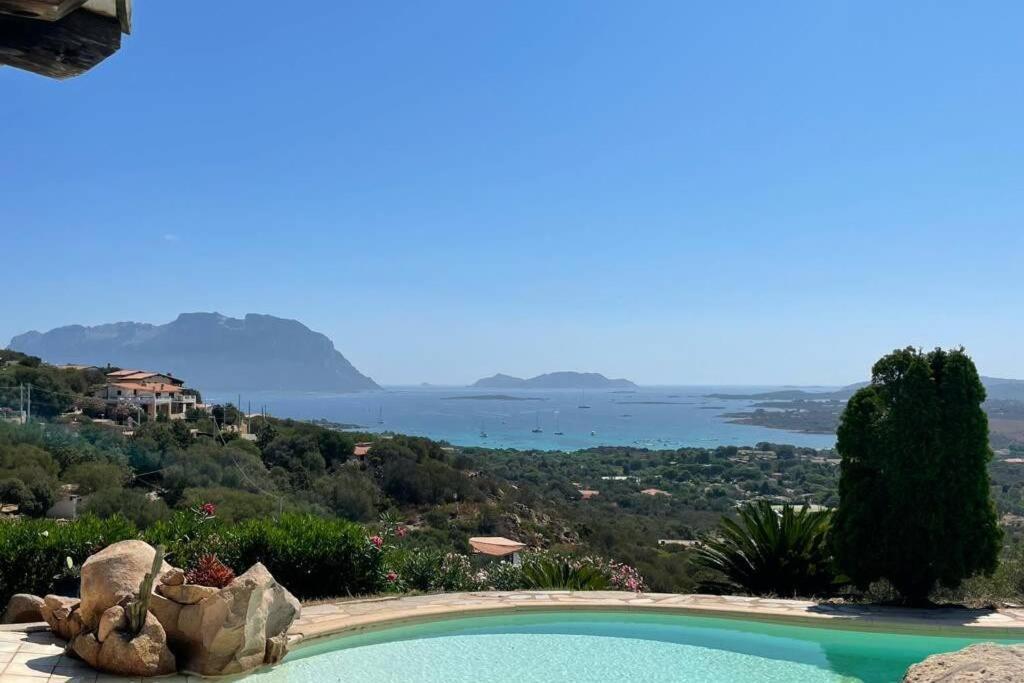 Villa And Pool Tavolara View Porto Istana Bagian luar foto